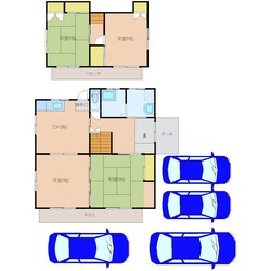 月出2丁目貸家の物件間取画像